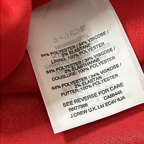 J.CREW‎ BELL SLEEVE PAPAYA CREPE DRESS SIZE 4 - Picture 6 of 11